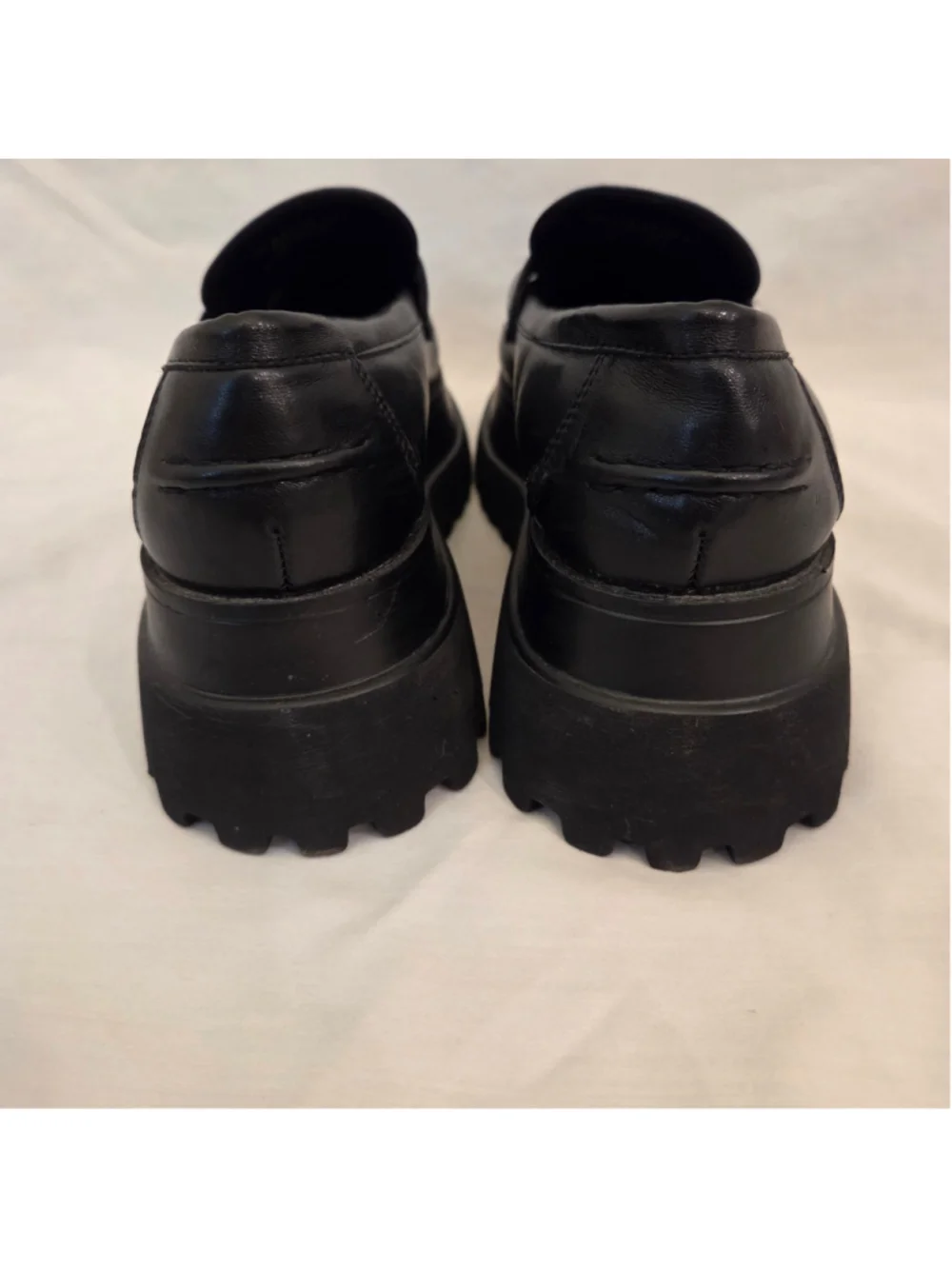 Women's ASOS Design Black Platform Loafers Size 7